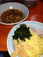 「辛しつけ麺(中辛) 800円」@つけ麺 大雄 鶴見店の写真