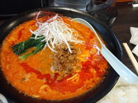 「激辛特製坦々麺ライス付850円」@まえたんの写真