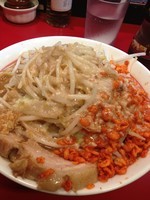 「らーめん   ニンニク アブラ カラアゲ」@千里眼の写真