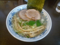 「気まぐれメニュー中華そば塩味」@つけ麺 弥七の写真