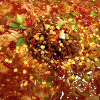 「紅担々麺」@萬力屋 サンシャインシティアルパ店の写真