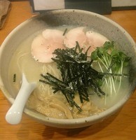 「冷やし軍鶏白湯麺(夏期限定)」@麺屋 臥龍の写真
