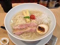 「ほろほろ鳥の冷製塩そば  + 〆のスープ茶漬け」@Japanese Soba Noodles 蔦の写真