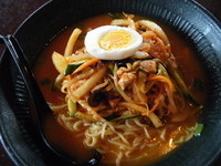 「本場自慢の冷やし担々麺+３辛（ミニチャーハン付き）800円」@長秀龍 新座店の写真