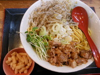 「冷やし海老油そば（大盛）」@味噌麺処 花道庵の写真