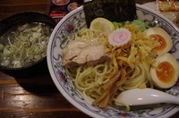 「塩つけめん(大盛り)850円」@麺座でんの写真