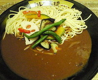 「野菜カレー（パスタ・並盛）　５５０円」@カレーは高橋 八重洲さくら通り店の写真