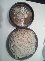 「つけ麺(並)＋杏仁豆腐」@本枯中華そば 魚雷の写真