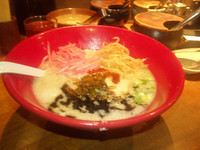 「赤丸新味 トッピングして　（＠８５０円）」@博多一風堂 池袋店の写真