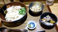 「日替わりランチセット（おろし豚しゃぶうどんとまぜごはん）」@自家製麺 うどん屋 てんてこの写真