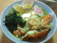 「特製渡りかにラーメン」@貝作の写真