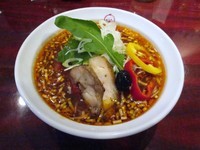 「まっかなトマトの酸ラーメン（やや辛）９００円－」@麺ダイニング ととこの写真