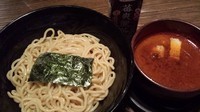 「辛つけ麺並　730円」@つけ麺処 つぼや 梅田店の写真