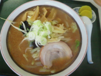 「喜多方ラーメン（味噌） 580円」@お食事処 赤井の写真