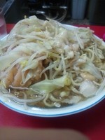 「小ラーメン豚入り（アブラ）」@ラーメン二郎 目黒店の写真