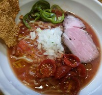 「【夏の冷やしの陣４弾】冷製フレッシュトマトのラーメン」@はりけんラーメンの写真