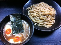 「辛味玉つけ麺」@自家製太麺 元気屋の写真