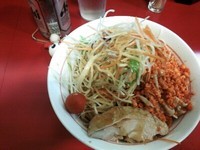 「冷やし中華（辛揚げ）＋麦酒」@千里眼の写真