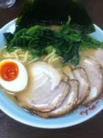 「チャーシュー麺ほうれん草増し」@壱八家 スカイビル店の写真