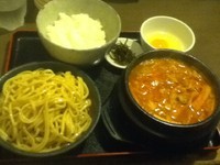 「チゲつけ定食」@荻窪らーめん 栄龍軒の写真