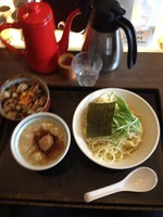 「鶏と魚介の濃厚つけ麺＆豚ごはん」@INOSHOWの写真