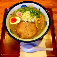「濃厚煮干し塩ラーメン」@軽食・喫茶シークエンスの写真