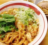 「汁なし麻婆ぶっかけ+セット飯1000円」@MENYA 食い味の道有楽の写真