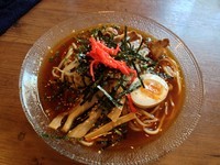 「冷やし辛煮干しそば（￥750）」@東京煮干中華そば 三三㐂 大森の写真