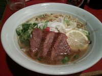 「牛骨白湯麺」@麺家 一番星の写真