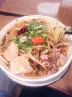 「特製博多肉そば980円」@ヒノマル食堂 肉そばなおじの写真