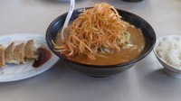 「ねぎみそ野菜らーめん・餃子・ライス」@くるまやラーメン 清瀬店の写真