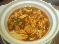 「麻婆豆腐麺(880円)」@鶏白湯麺飯 暖家の写真