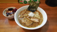 「ラーメン正油味+肉のせごはん」@自家製麺 ラーメン慶の写真
