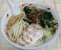 「海草らーめん特盛背油大目(650円+150円)」@げんこつや 那珂本店の写真