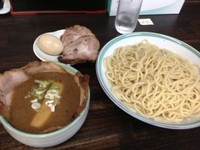 「つるやつけ麺（大盛）+つるや」@らー麺 つるやの写真