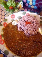 「豆カレー」@ロック喫茶 レインボーカフェの写真