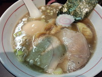 「わんたん煮干しそば(950)味玉(100)」@おおぜき中華そば店の写真