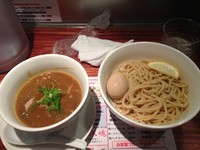 「海老つけそば小盛＋味玉」@EBISOBAT TOKYOの写真