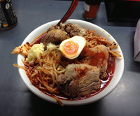 「超激辛極上山椒ラーメン(天国)＋肉ダブル」@へーちゃんラーメンの写真