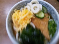 「冷やしぶっかけうどん　小　450円」@一代の写真