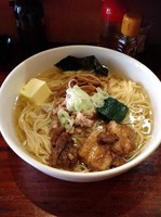 「自然洞ラーメン白 チャーシュー＆ バター」@自然洞 麺舗の写真