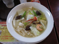 「海鮮の特製刀削麺：733円」@バーミヤン 飛田給駅北口店の写真