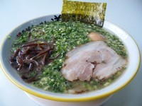 「ねぎラーメン+味玉子+ごはん（１０２０円）」@博多長浜らーめん 道の写真