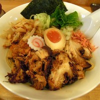 「まぜそば（中盛・300g）￥750」@らー麺Chopの写真