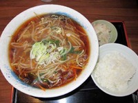 「もやしそば＋小ライス　680円（ランチ）」@中華ダイニング いい田の写真