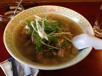 「三崎まぐろラーメン」@牡丹の写真