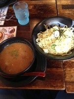 「味噌辛？つけ麺３００g（大盛・特盛無料）」@らーめん神月の写真