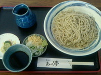 「もりそば（細打）大盛６００円」@あいこう亭の写真