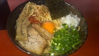 「まぜそば・中盛（７５０円）」@二代目狼煙 本店 葉隠製麺の写真