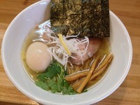 「塩ラーメン＋味玉（￥730＋￥100）」@麺屋 万年青の写真
